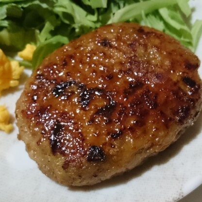 昨日作ったきんぴらでつくねも参考にさせていただきました！
ハンバーグサイズで(笑)